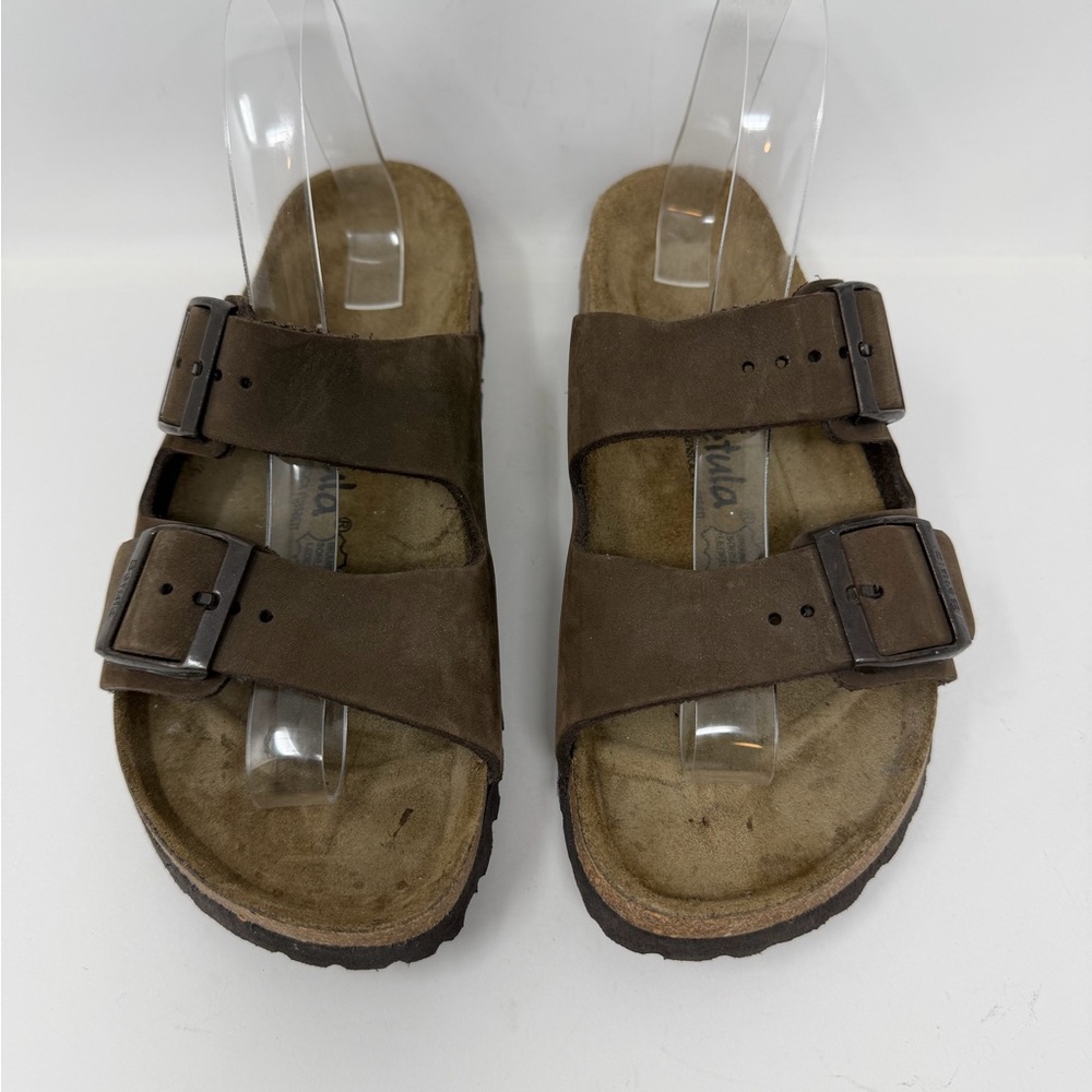 Birkenstock Brown Two-Strap Sandals